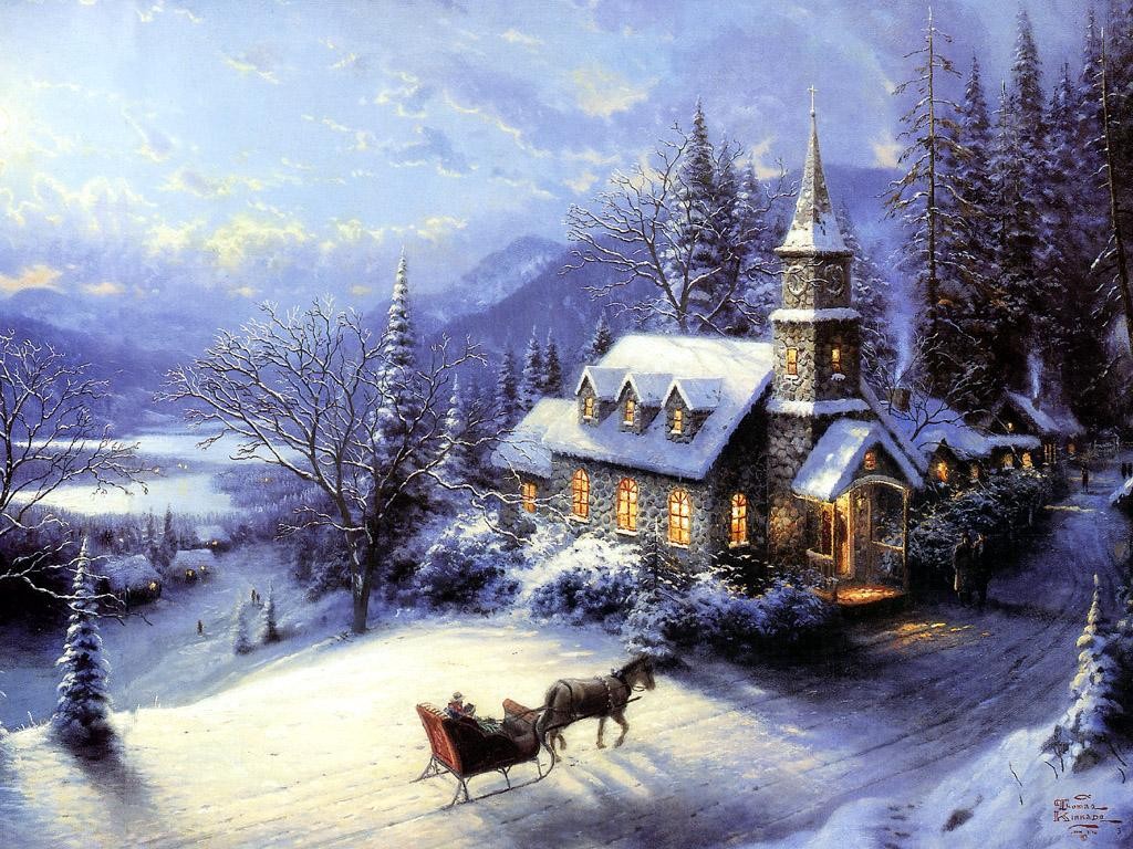 Thomas Kinkade Home For Christmas